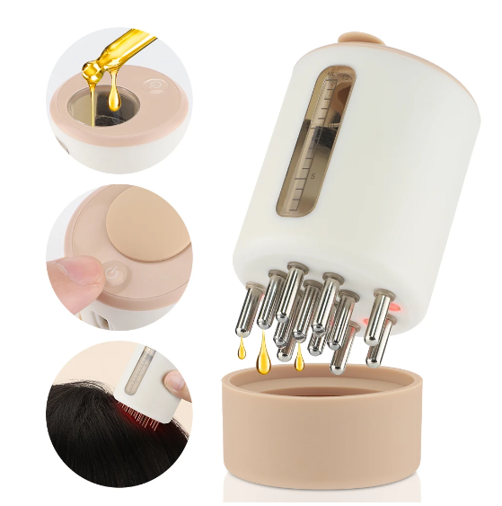 LUMINARA - Red Light Therapy Electric Scalp Massager And Hair Oil Applicator