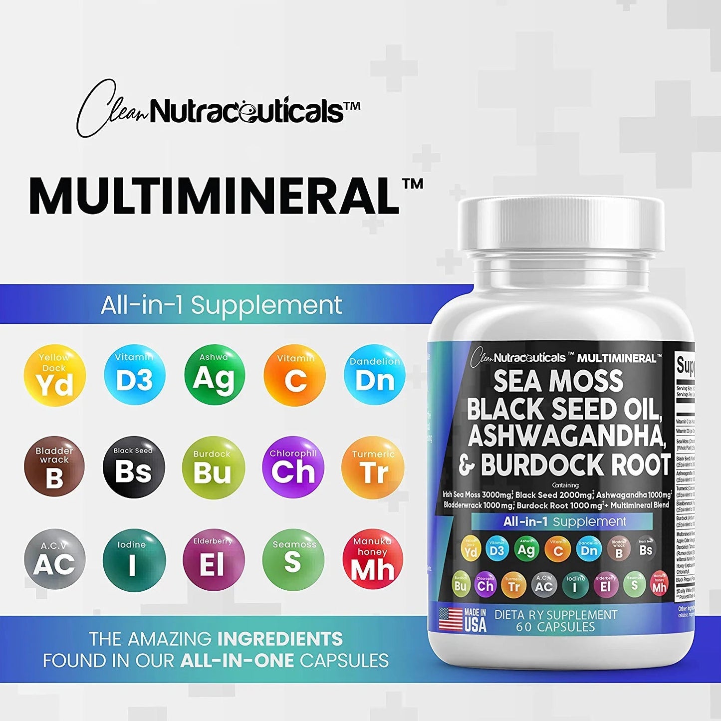 LUMINARA - Multimineral Sea Moss Black Seed