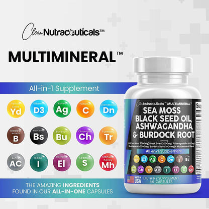 LUMINARA - Multimineral Sea Moss Black Seed