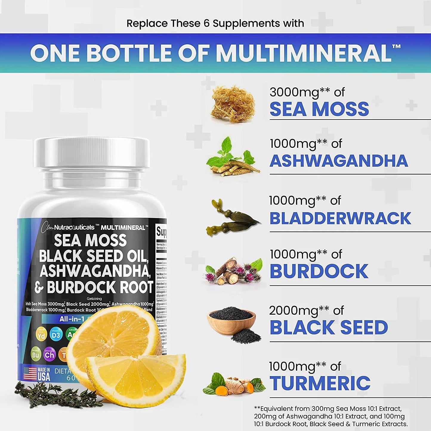 LUMINARA - Multimineral Sea Moss Black Seed