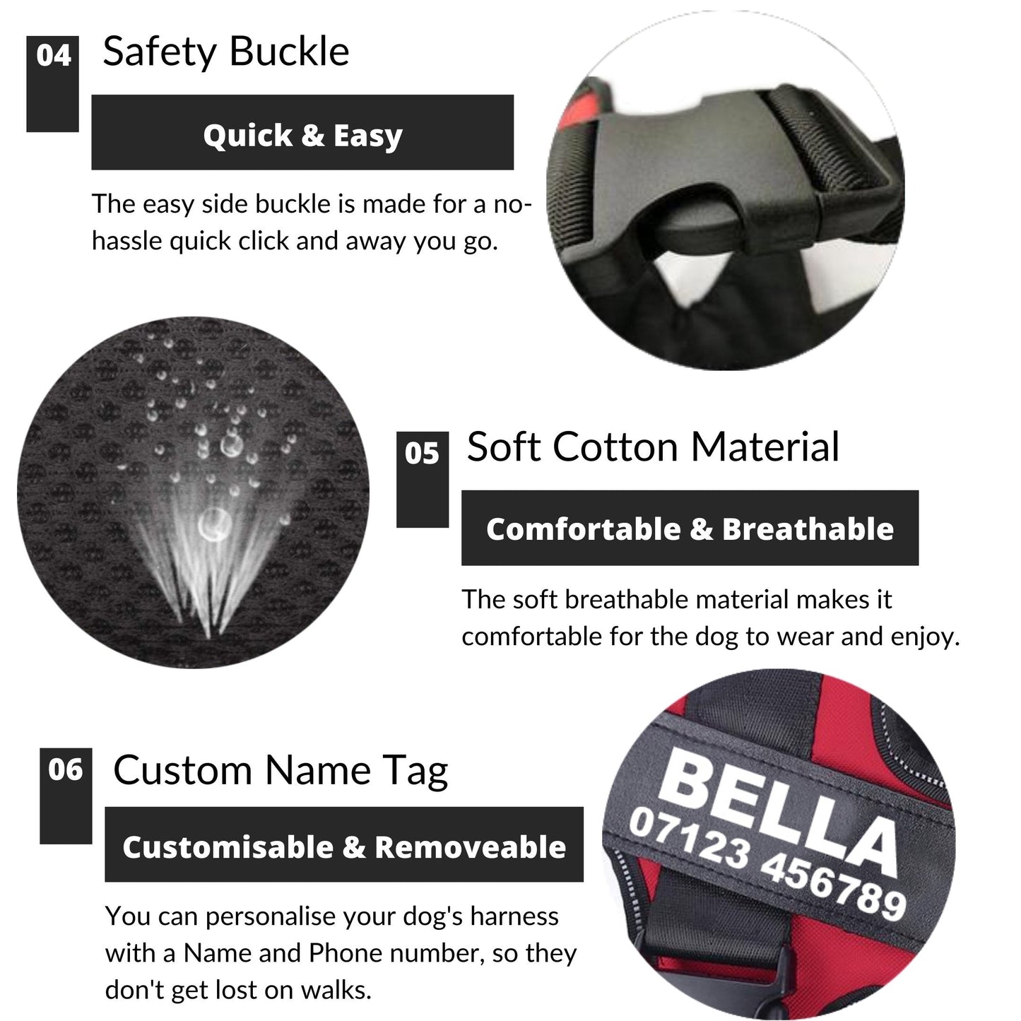 LUMINARA - Personalized No Pull Dog Harness