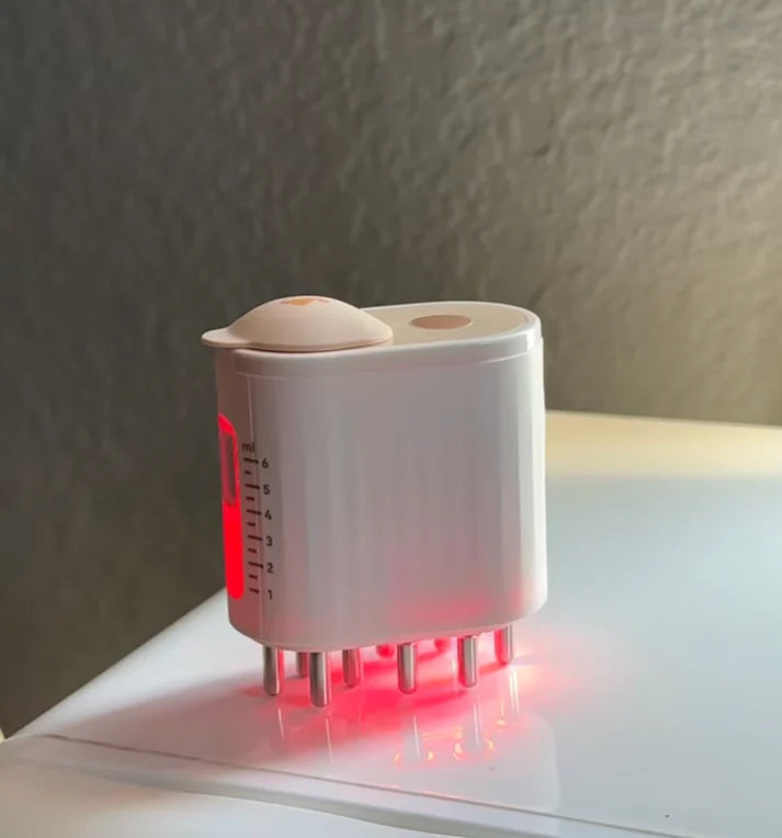 LUMINARA - Red Light Therapy Electric Scalp Massager And Hair Oil Applicator